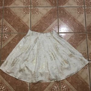 Pleated circle skirt